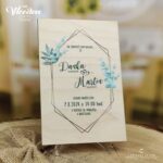 drevené svadobné oznámenie N20008