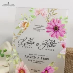 transparentné svadobné oznámenie N20221DA - Image 2