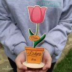 Poďakovanie učiteľke – tulipán