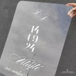 Svadobná uvítacia tabuľa z číreho transparentného akrylu UT2405 - Image 2