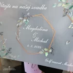 Transparentná uvítacia tabuľa set ku 19773WD - Image 3