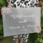 svadobná uvítacia tabuľa 19773WD2 - set ku 19773WD